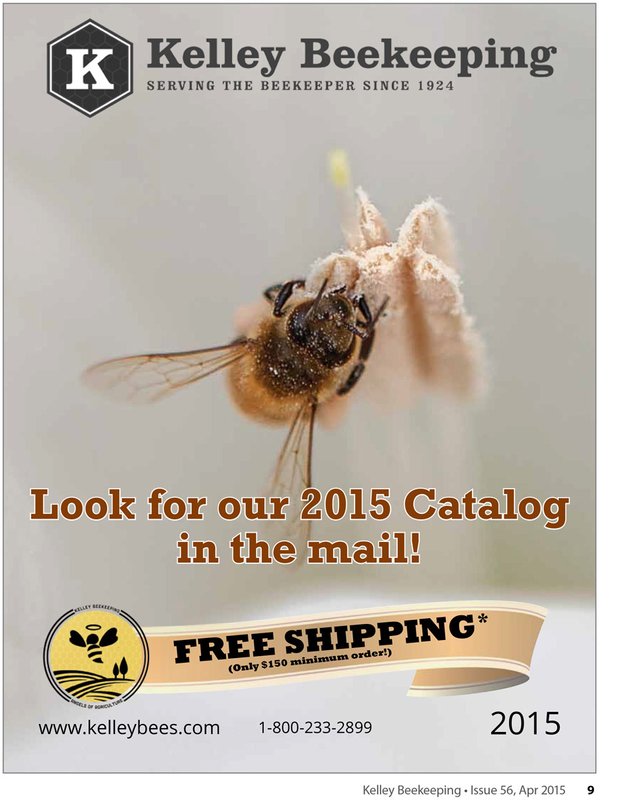 A honeybee on a Moonflower on the cover of Kelley Beekeeping Catalogue