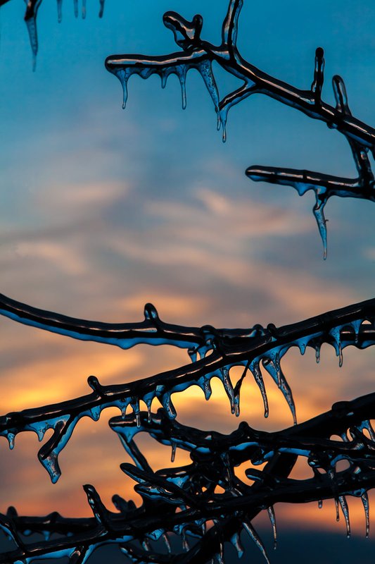 Sunset Icicles