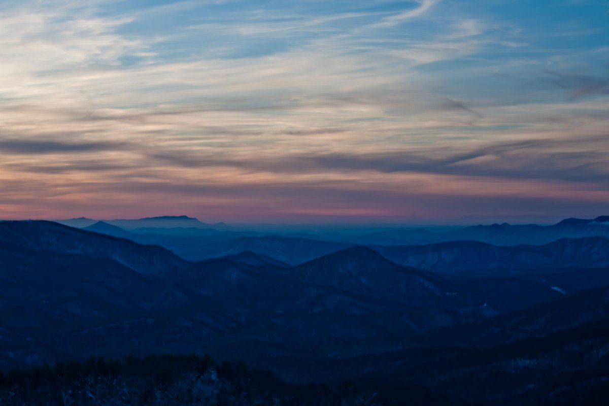 Winter sunset in Appalachia